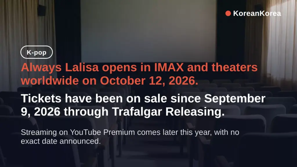 Always Lalisa documentary Oct 12: tickets, theaters, streaming