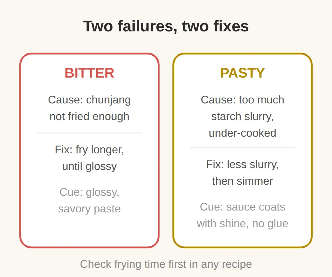 jjajangmyeon recipe: why yours turns out bitter and pasty