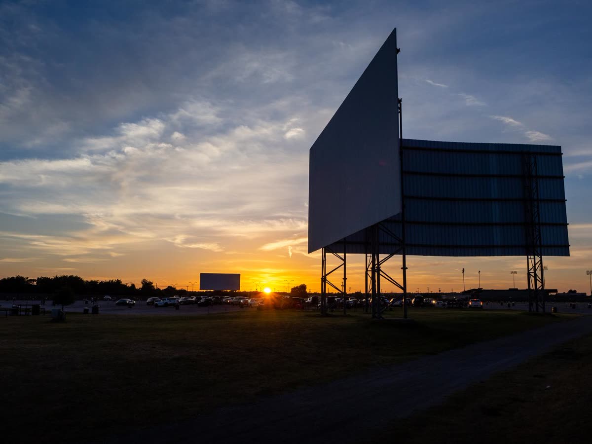 <div class='fn'> [Drive-in Movie Theater Screens at Sunset]</div> — BTS ARIRANG cinema: what the Argentina and Brazil live theater release changes