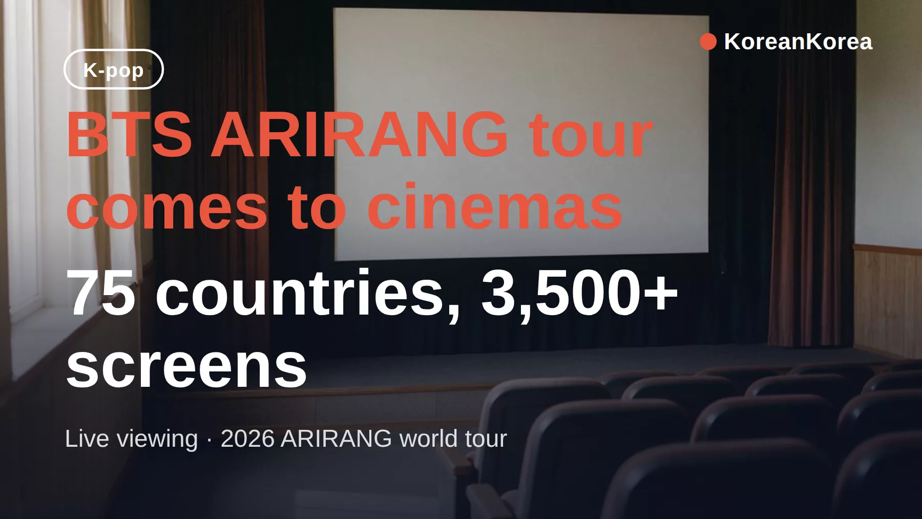 BTS ARIRANG映画上映:ツアー日程、75か国、上映時間の調べ方