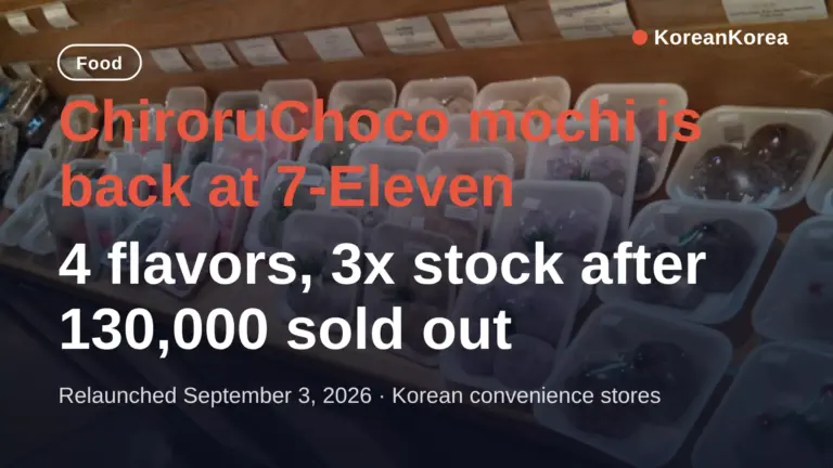 ChiroruChoco Mochi Back at 7-Eleven After 130,000 Sellout