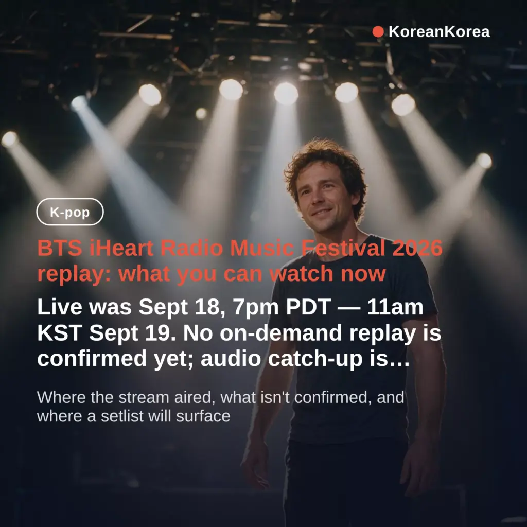 BTS iHeart Radio Music Festival 2026 where to watch replay setlist
