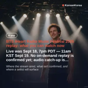 BTS iHeart Radio Music Festival 2026 where to watch replay setlist