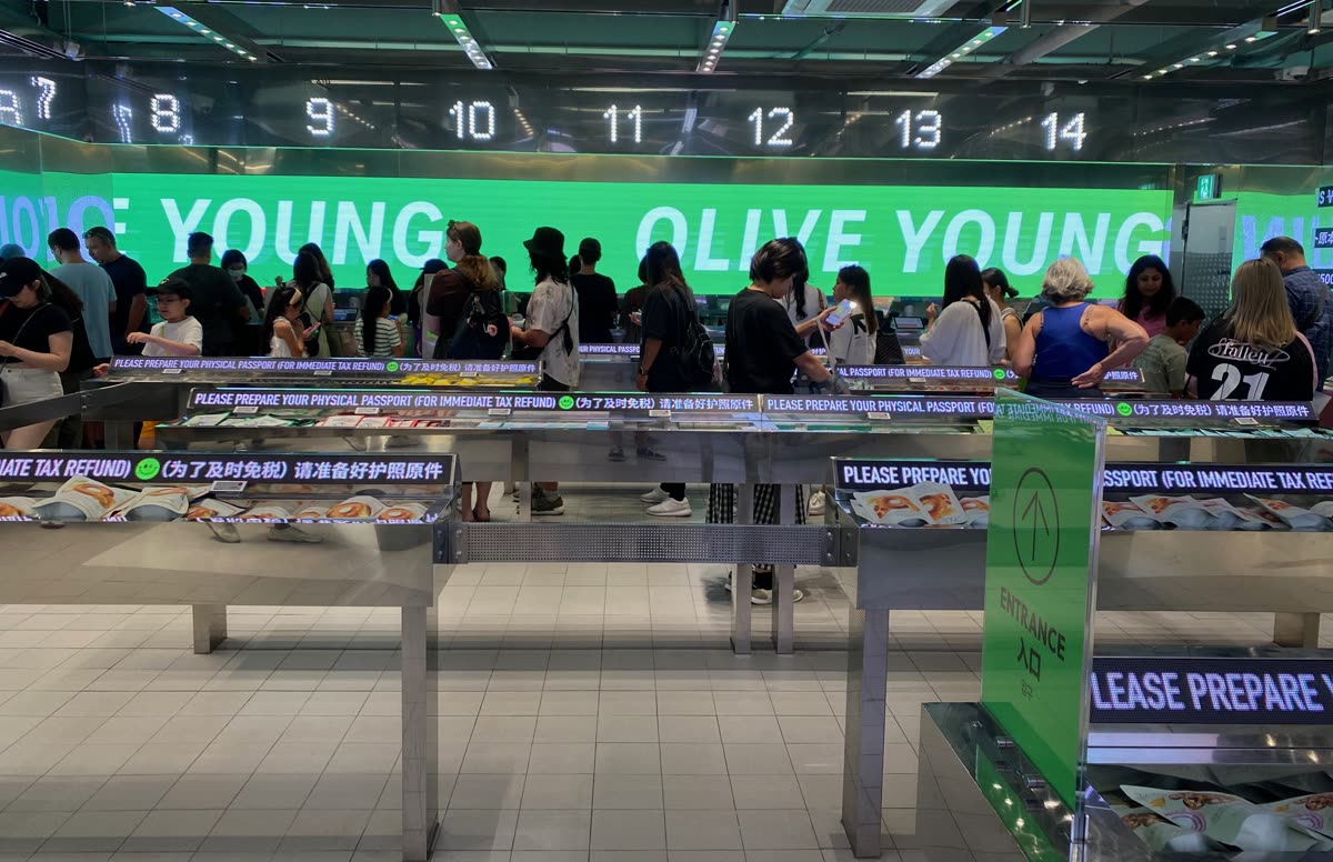 Olive Young Myeongdong — What exists at Olive Young right now — and what it isn't