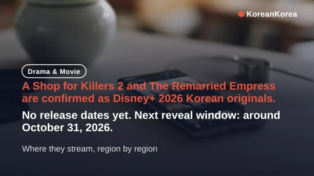 Disney+ Korean Dramas 2026: Where to Watch Every Title