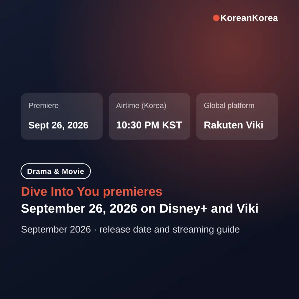 Dive Into You Disney+ release date: September 26 Premiere, Cast, and Where to Watch