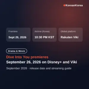 Dive Into You Disney+ release date: September 26 Premiere, Cast, and Where to Watch