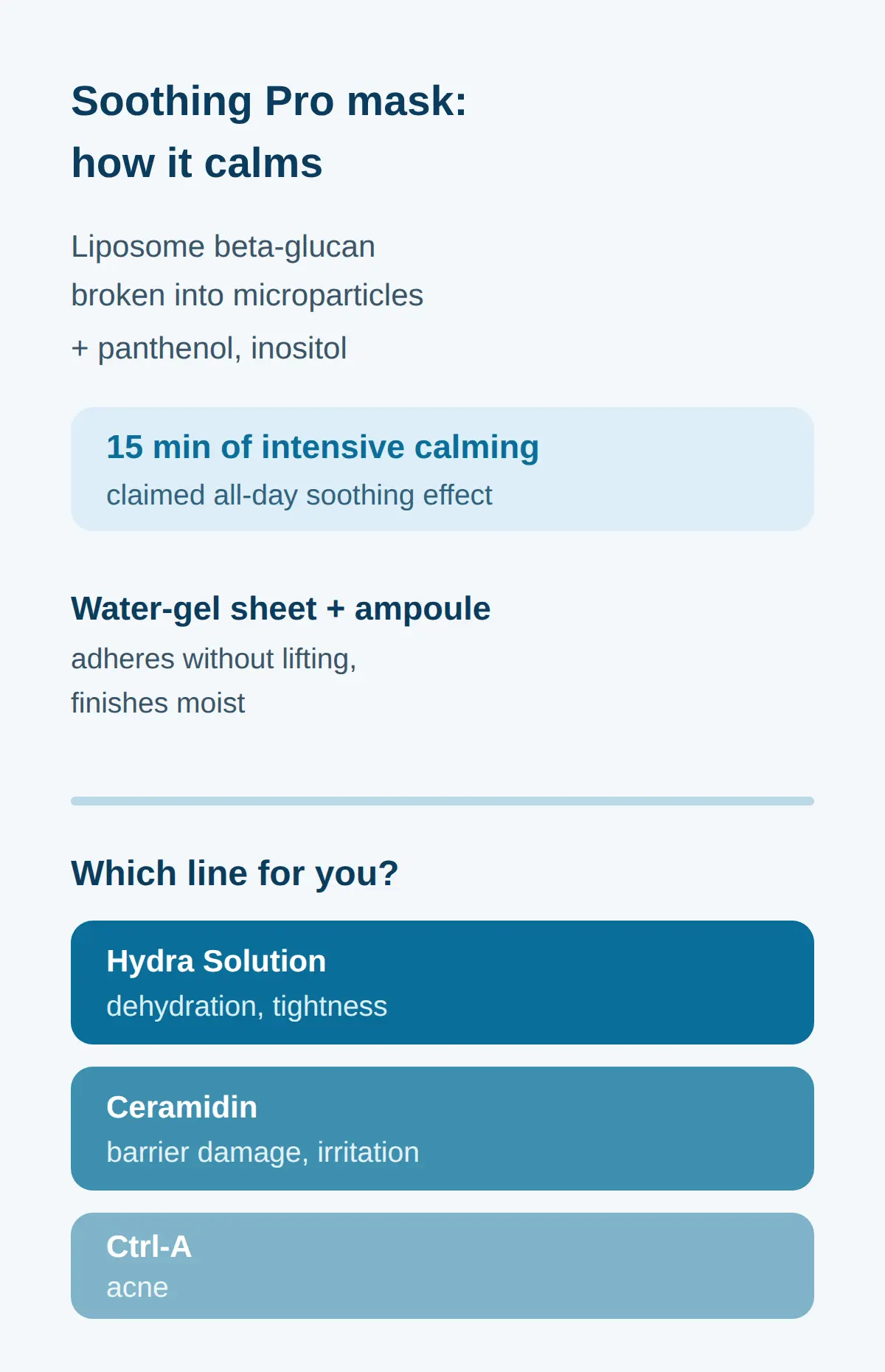 How the soothing version works