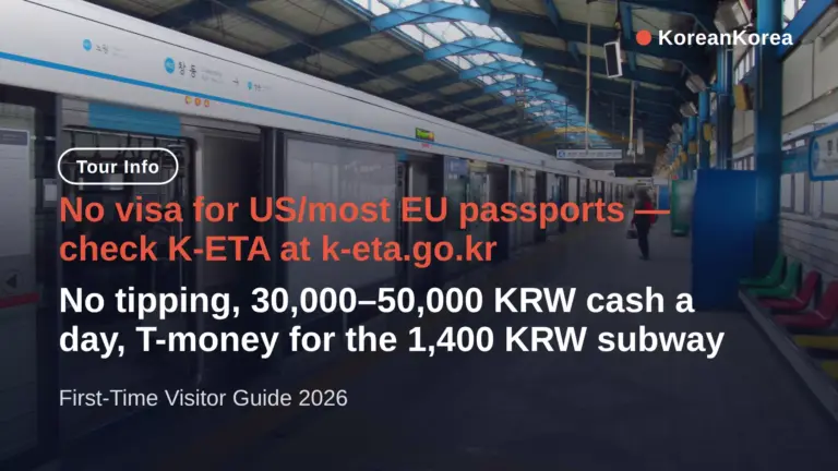 Mẹo du lịch Hàn Quốc cho lần đầu: Không cần visa, không cần tip (2026)