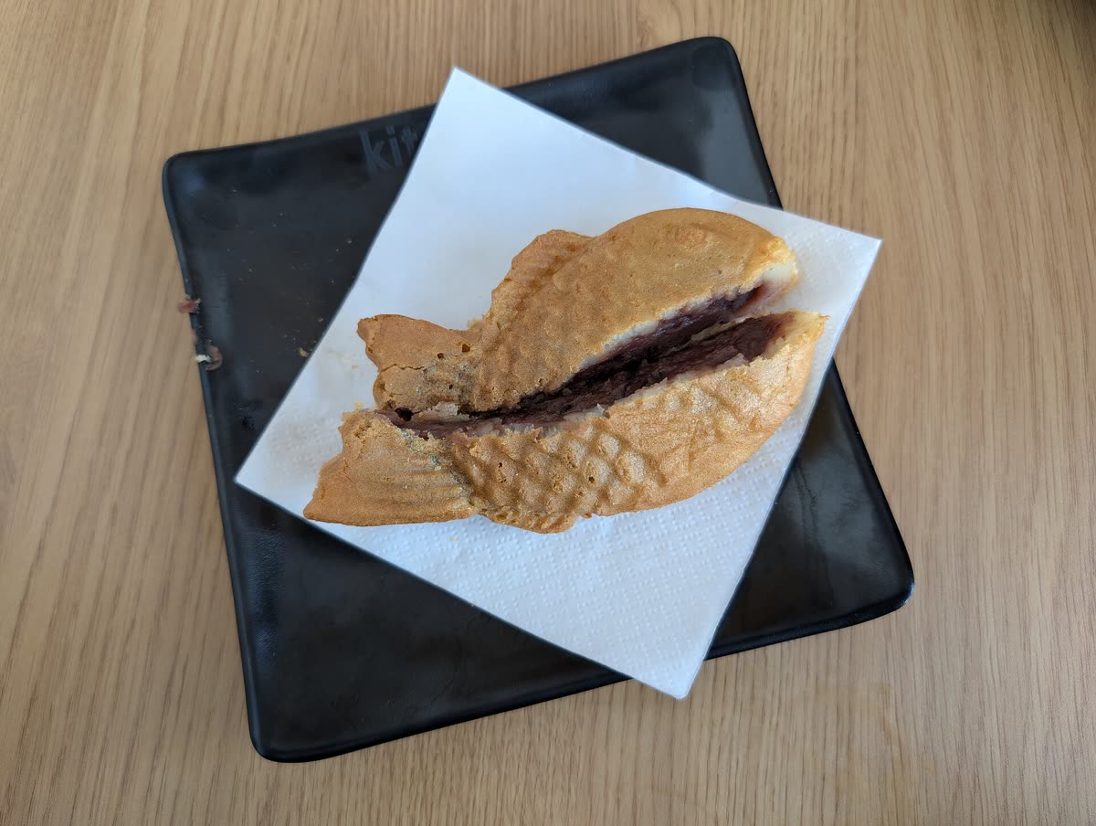Taiyaki Japanese Fish-shaped Cake (cut in half) - Kitokito 2025-09-23 — Bungeoppang Korean street food: what it is and why it is back now