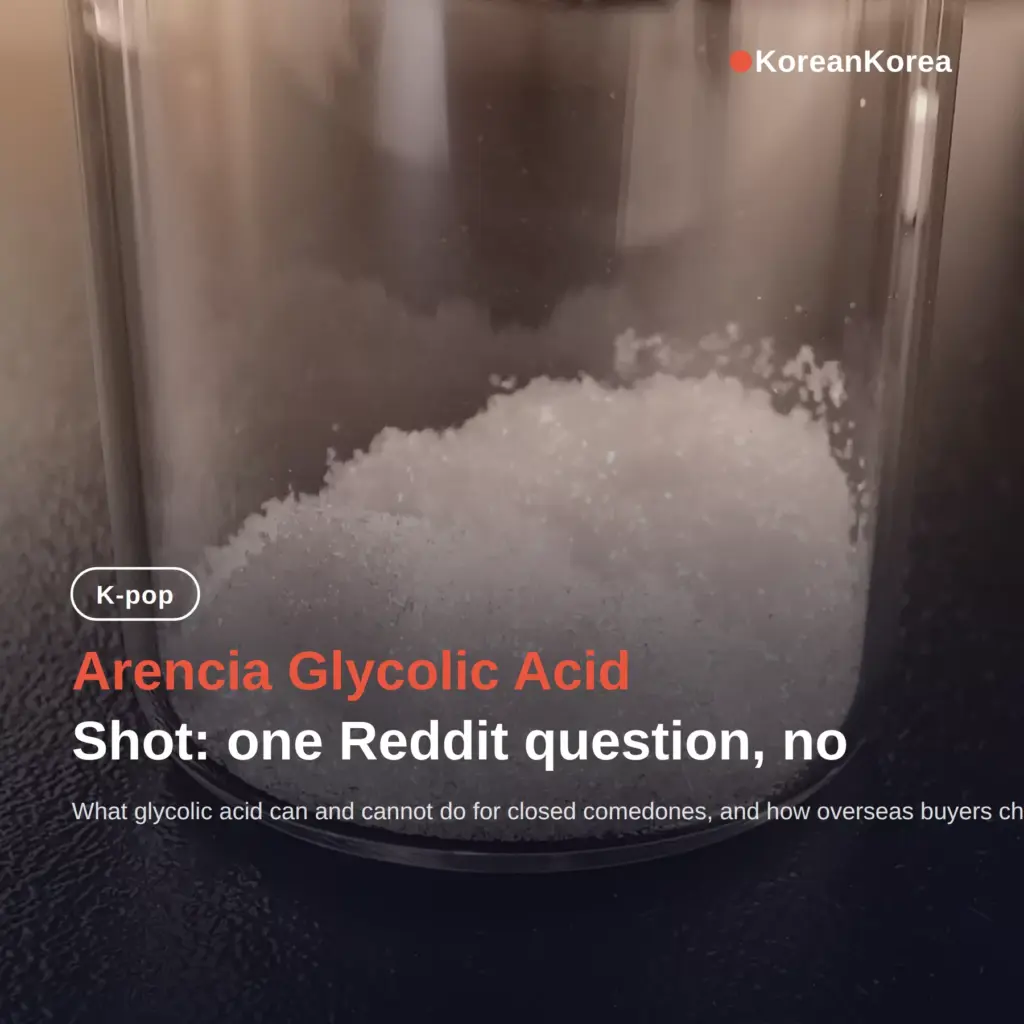 Arencia Glycolic Acid Shot: one Reddit question, no verified price yet