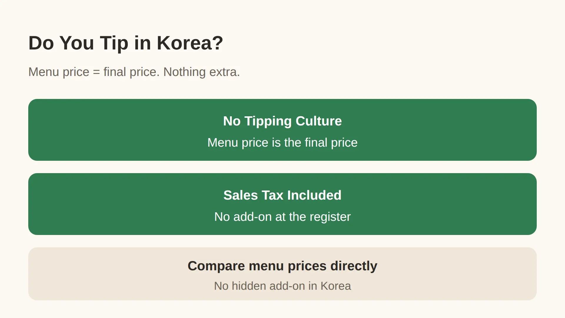 Do You Tip at Korean Restaurants?