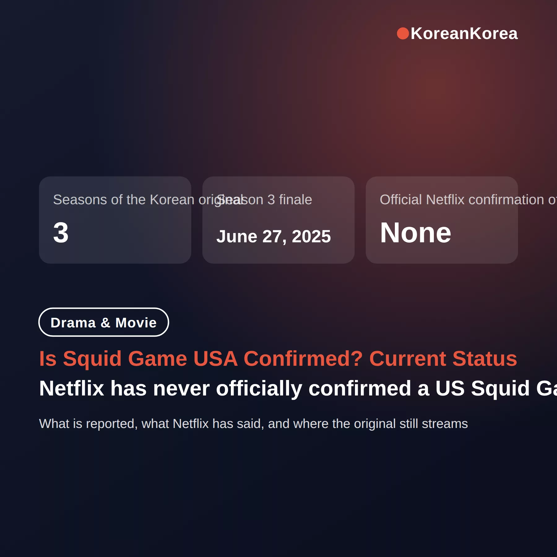 Is Squid Game USA Confirmed? Current Status and Netflix's Answer