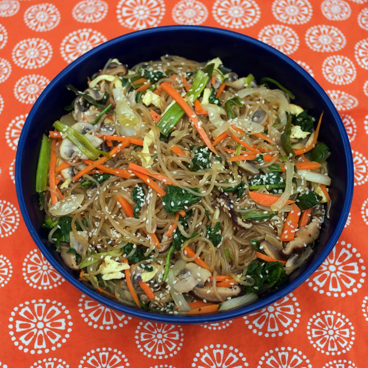 Japchae 3 — japchae recipe chuseok, noodle times that stop mush