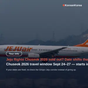 Jeju flights Chuseok 2026 sold out? Date shifts that work