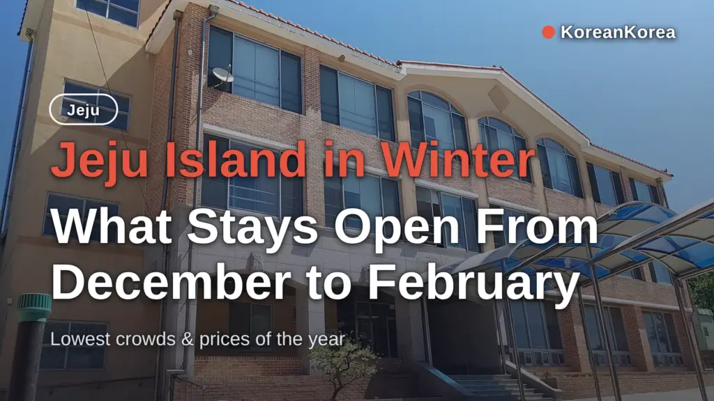Jeju Island in Winter: What Stays Open From December to February