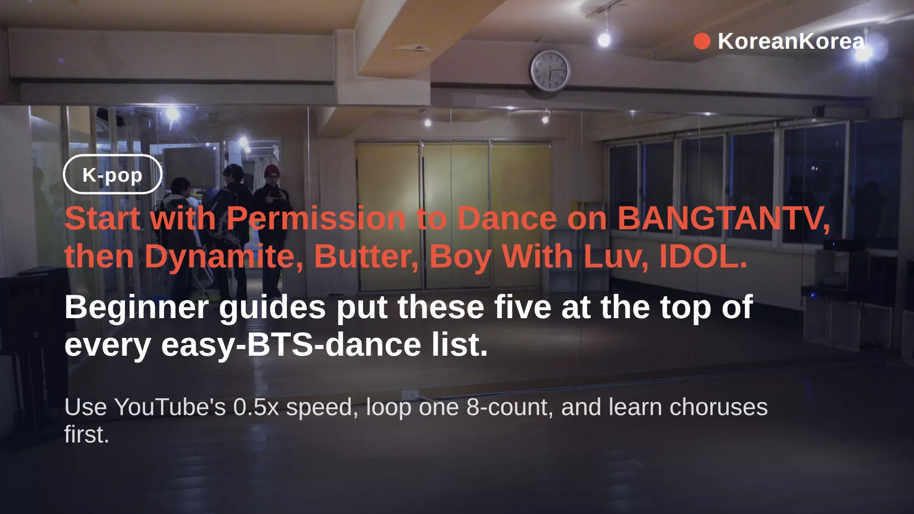 kpop dance tutorial for beginners bts: practice videos to start, by tier