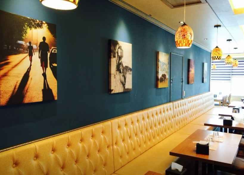 Shalimar Restaurant[Tax Refund Shop](샬리마 레스토랑) — Calling the staff: the table bell and 'Jeogiyo'