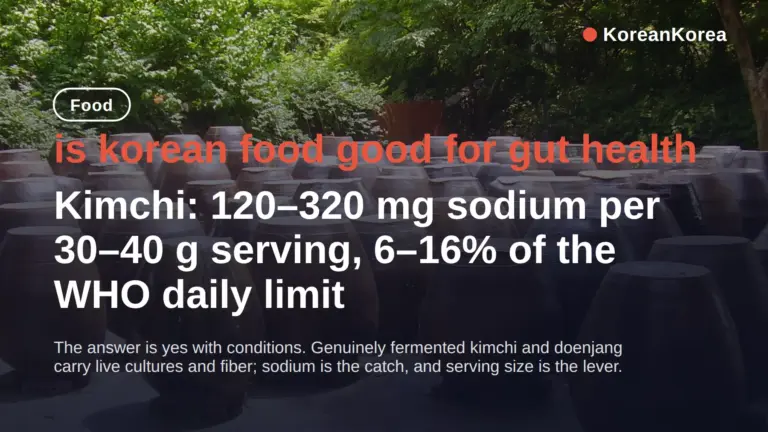 Is Korean Food Good for Gut Health? Kimchi + Sodium