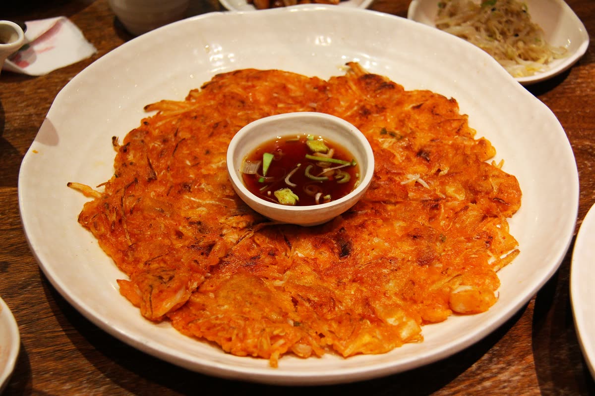 Kimchibuchimgae (kimchi pancake) — Ingredients and Amounts (With Servings and Time)