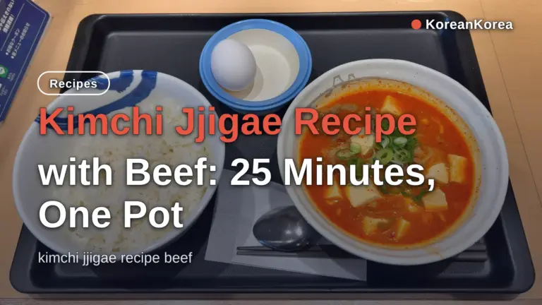 Công thức Kimchi Jjigae thịt bò: 25 phút, chỉ một nồi