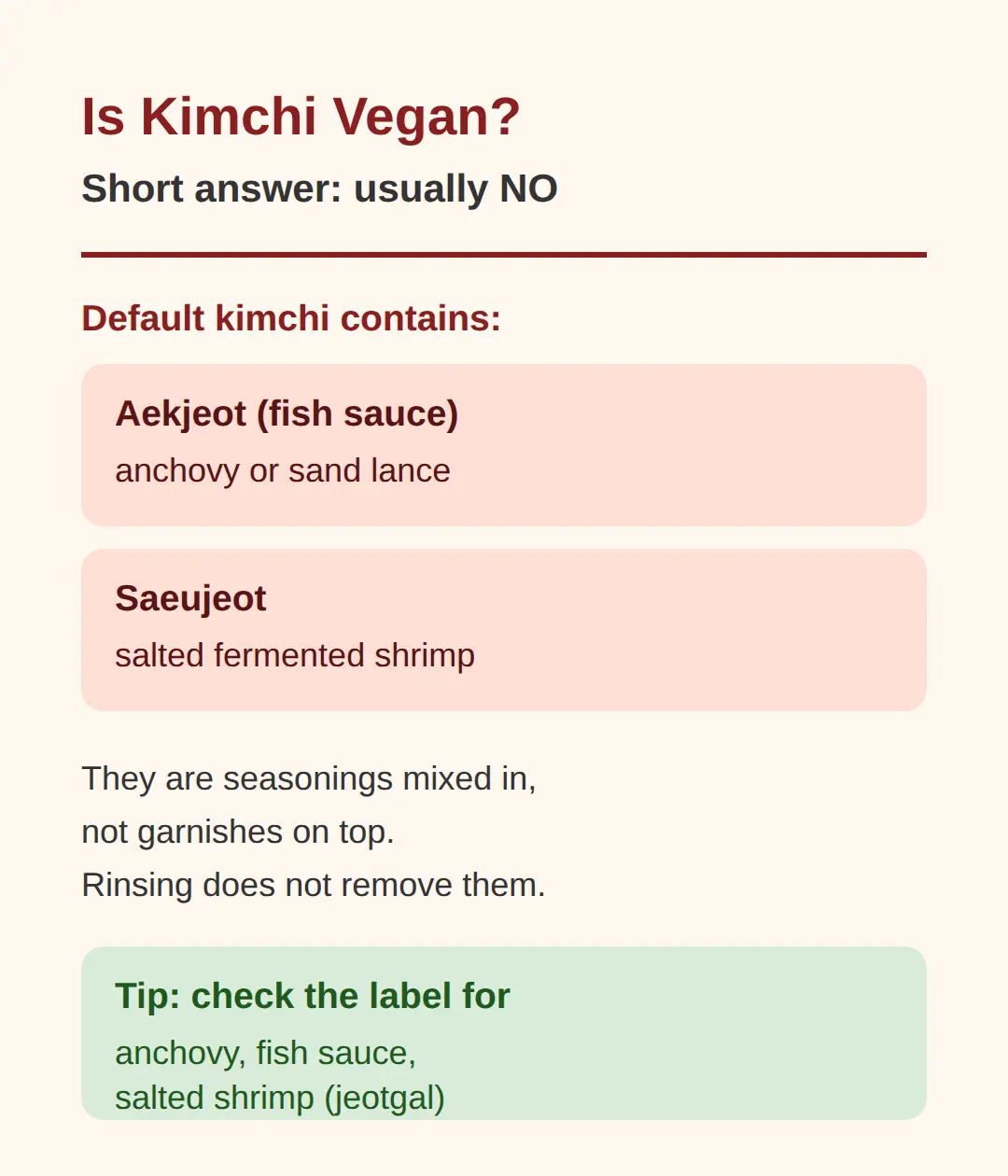 Is Kimchi Vegan? The Short Answer