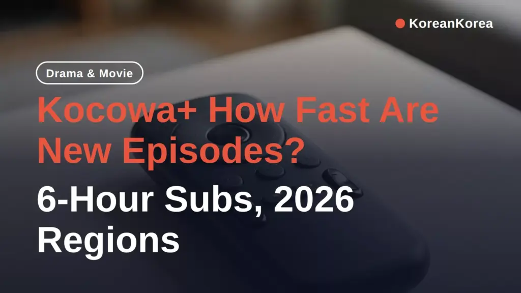 Kocowa+ How Fast Are New Episodes? 6-Hour Subs, 2026 Regions