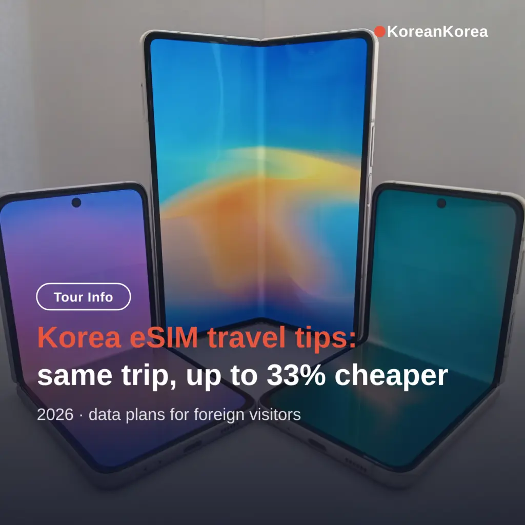 Korea eSIM travel tips: same trip, up to 33% cheaper eSIM