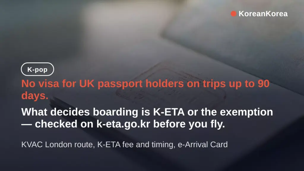 Do I need a visa for Korea from UK? K-ETA decides