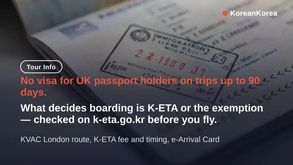 Do I need a visa for Korea from UK? K-ETA decides