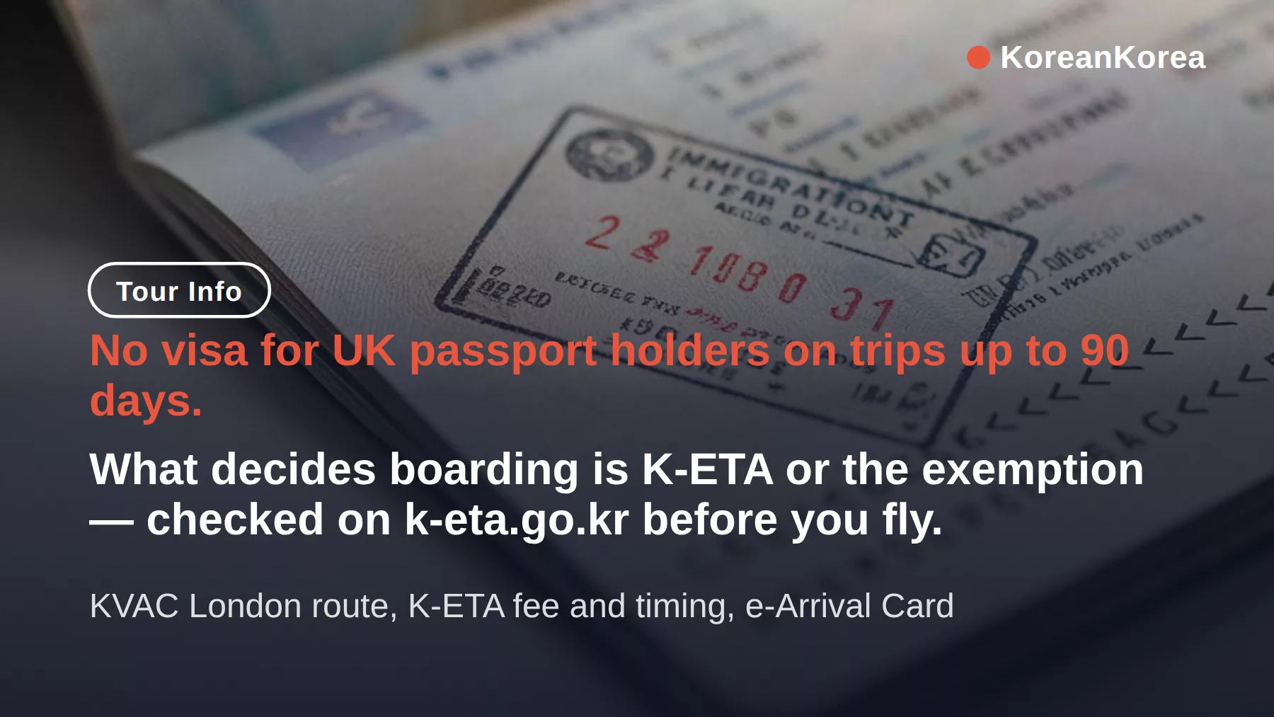 Do I Need a Visa for Korea From UK? K-ETA Decides