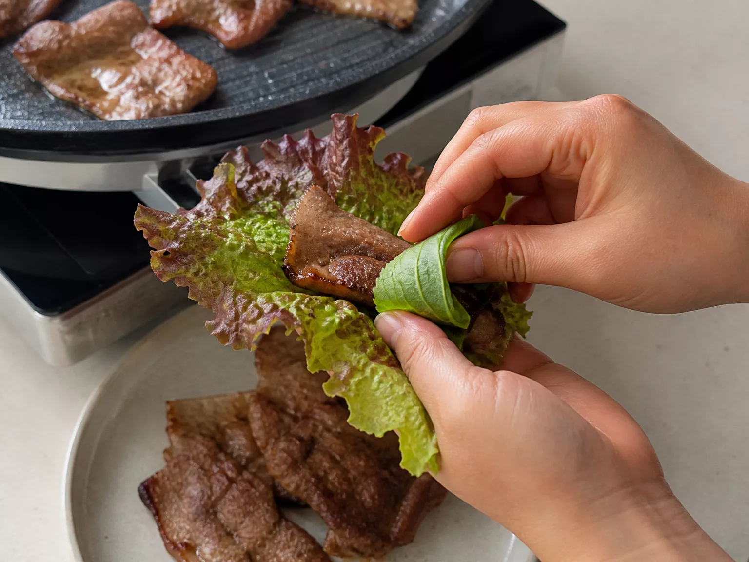 Step 6: Fold and eat it in one bite.