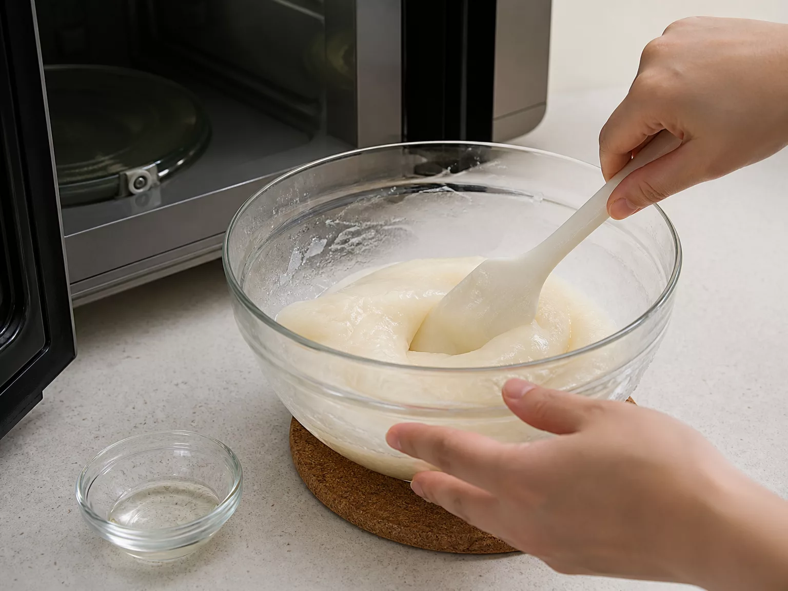 Step 3: Microwave 1–2 minutes at a time, stirring with a spatula between…