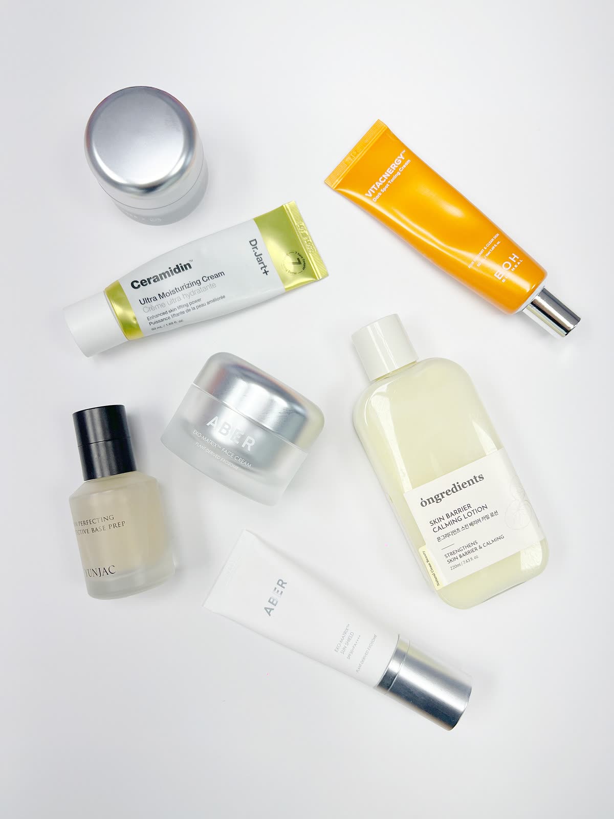 Korean cosmetic products — The 4-product starter set, in order