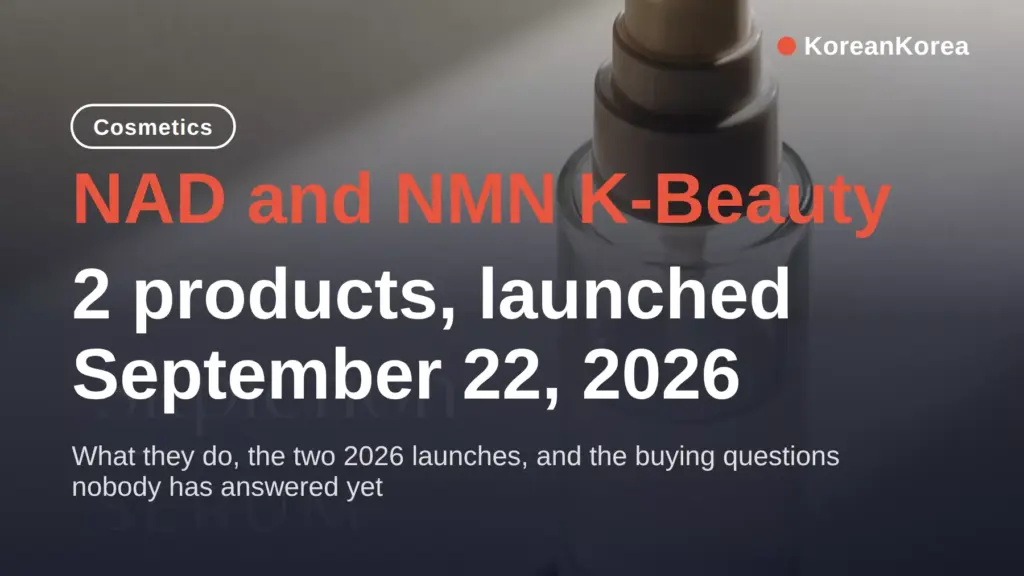 NAD NMN Korean Skincare 2026: Isoi Patch, THOME Serum