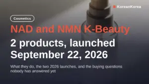 NAD NMN Korean Skincare 2026: Isoi Patch, THOME Serum