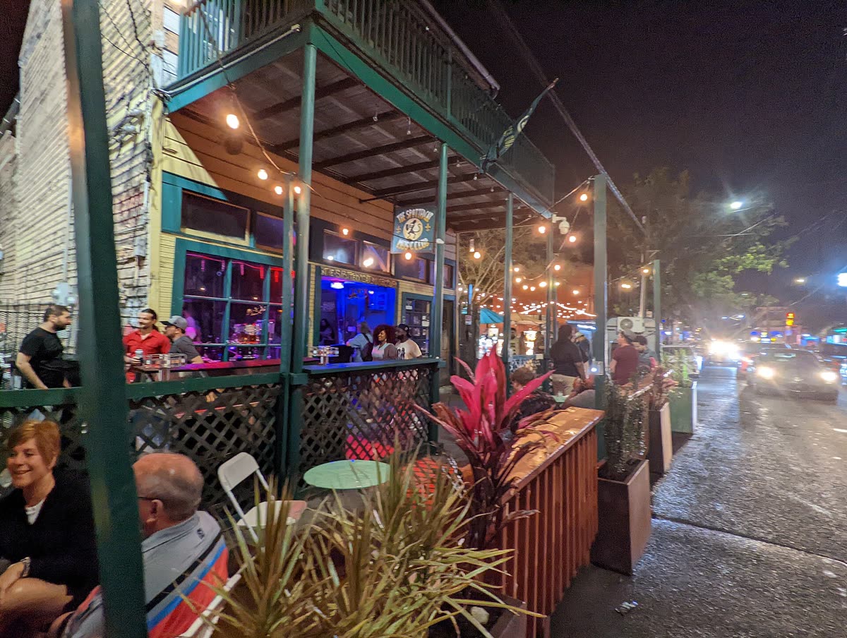 Live Music on Frenchman Street - Outdoor Tables at Spotted Cat — What Is Yajang, and Is Drinking Outside Legal?
