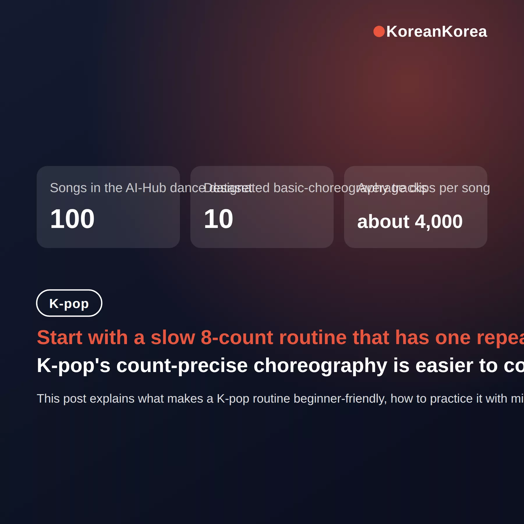 Easiest Kpop Dances for Beginners: 8-Count Routines to Start First