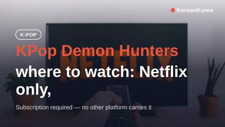 KPop Demon Hunters dónde ver: solo en Netflix, 20 de junio de 2025