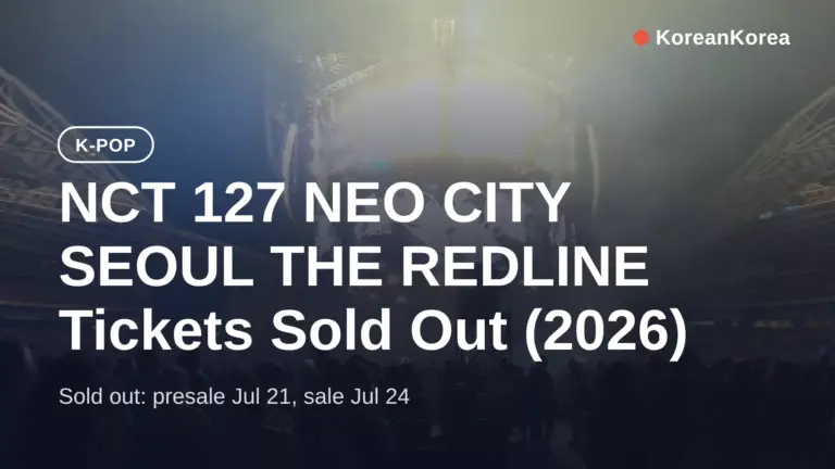 Vé NCT 127 NEO CITY SEOUL THE REDLINE đã bán hết (2026)