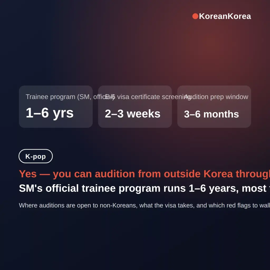 How to Become a Kpop Trainee as a Foreigner: E-6 Visa Guide