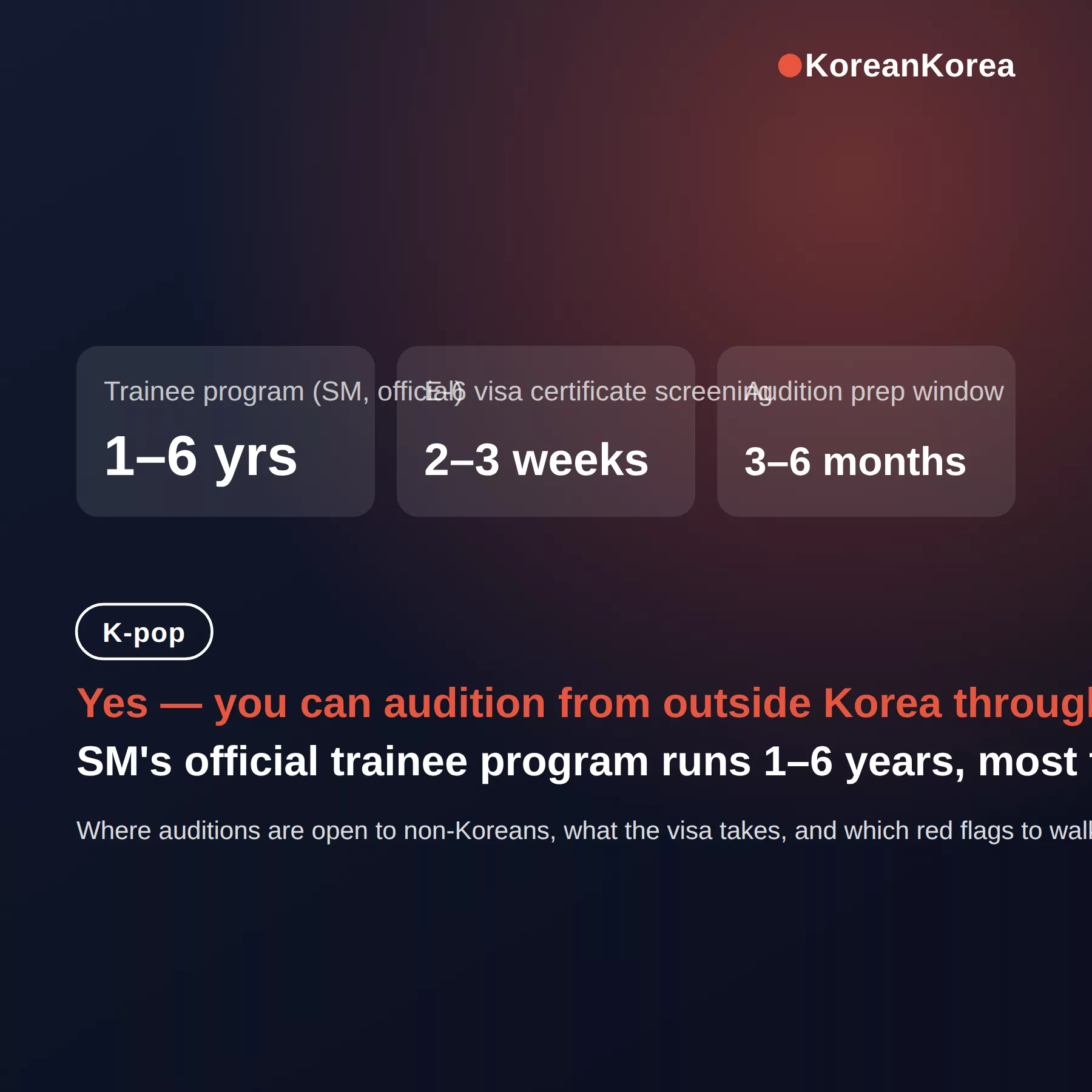 How to Become a Kpop Trainee as a Foreigner: E-6 Visa Guide