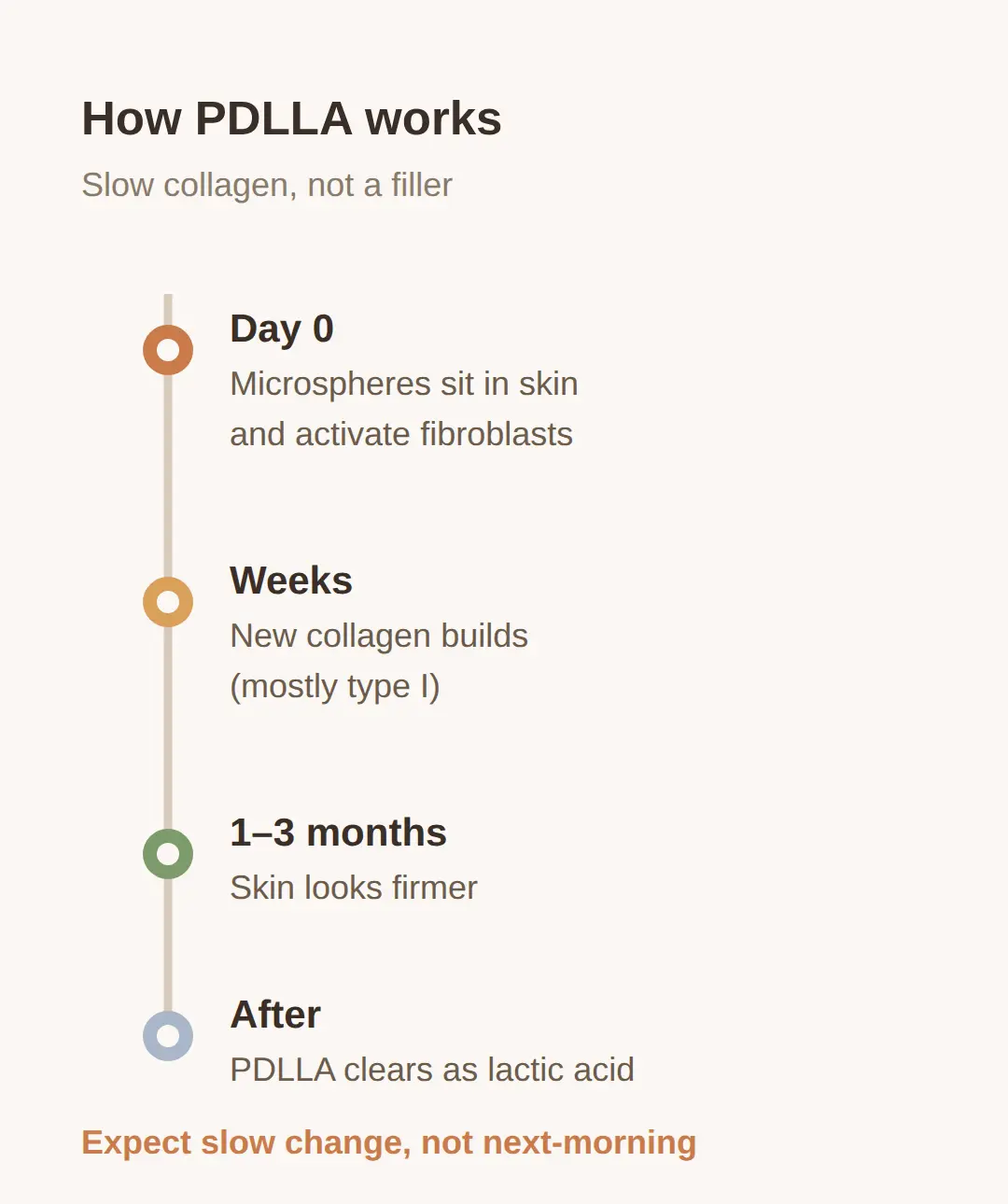 How PDLLA works, and why it takes 1–3 months