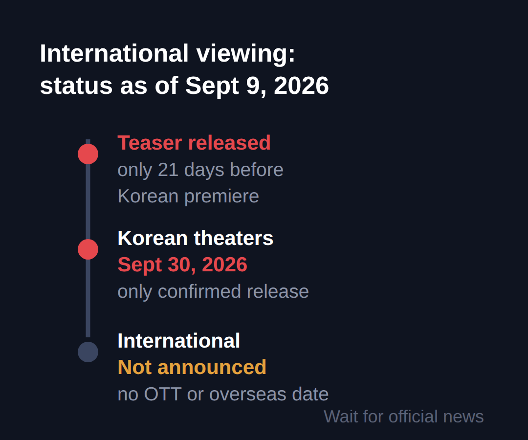 Where can international viewers watch it?