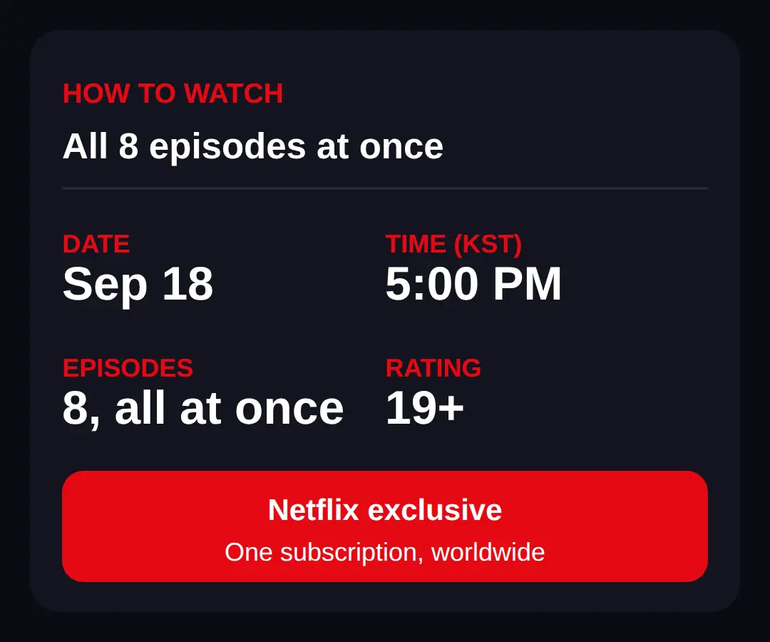 How to watch: all 8 episodes at once