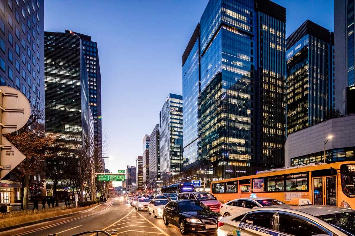 Night view of Downtown Seoul along Jongno Street in 2020 — Is Seoul safe at night for women: walking alone, last trains, taxis