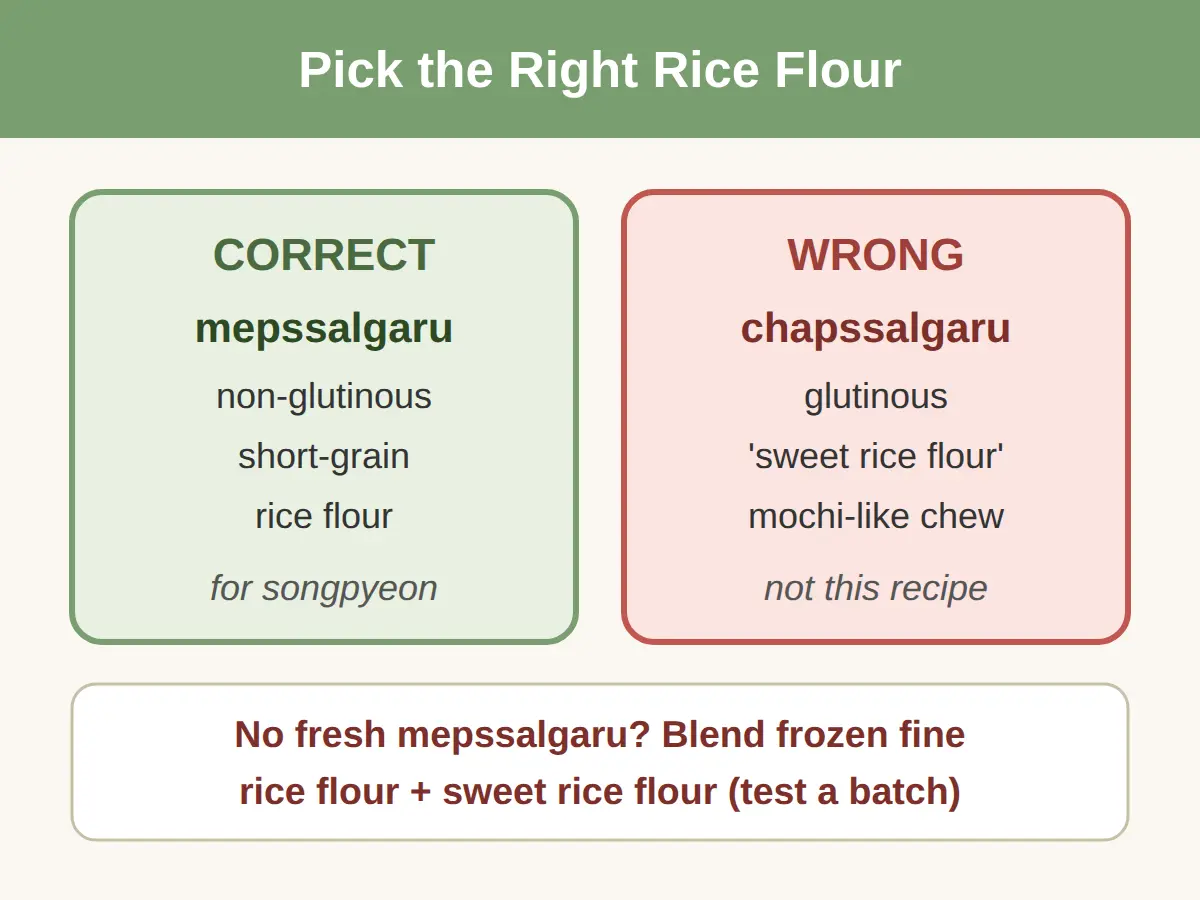 Which rice flour to buy abroad (mepssalgaru vs chapssalgaru)