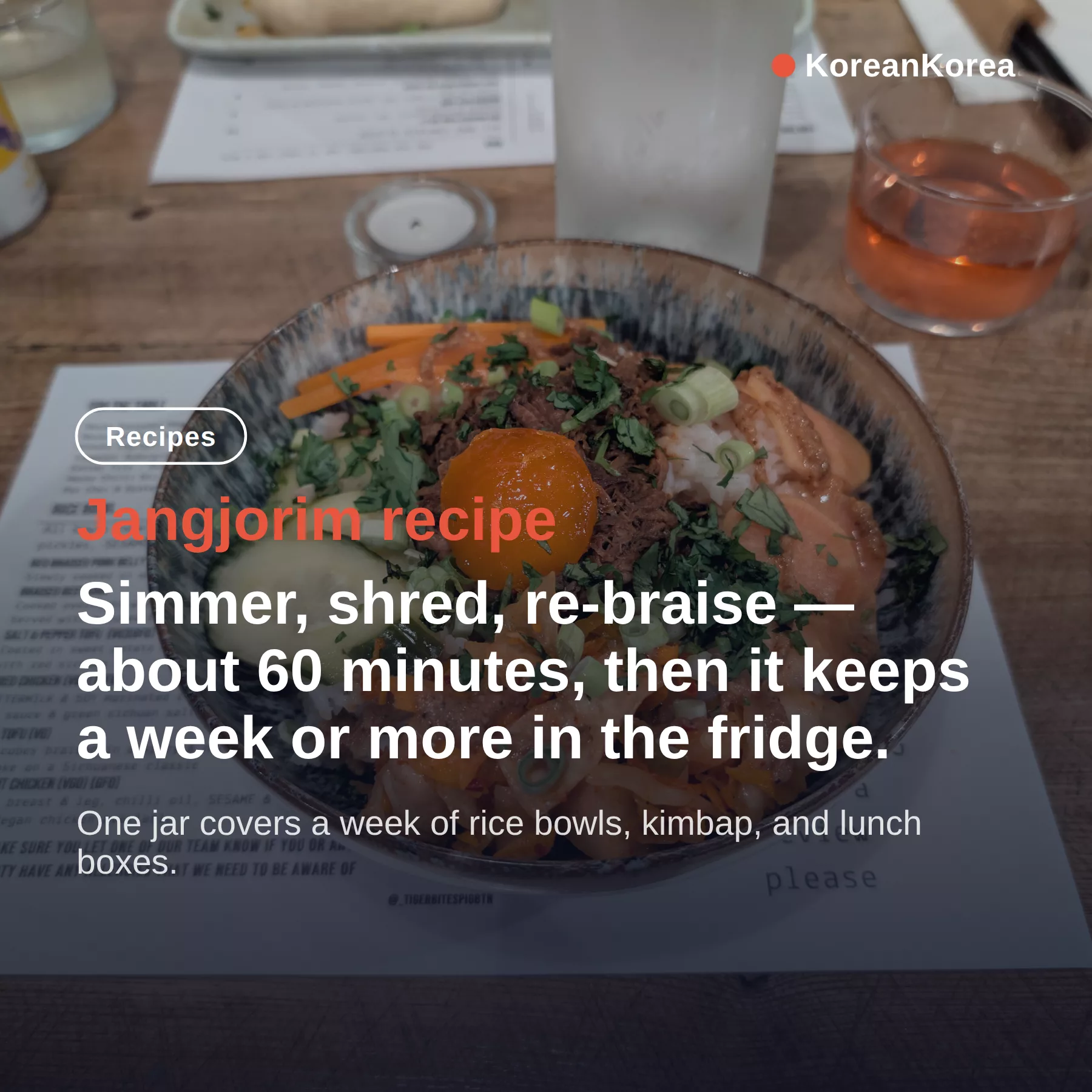 Jangjorim recipe: 60 minutes and why it turns out salty