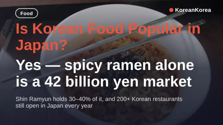 Is Korean Food Popular in Japan? Spicy Ramen Tops It (2026)