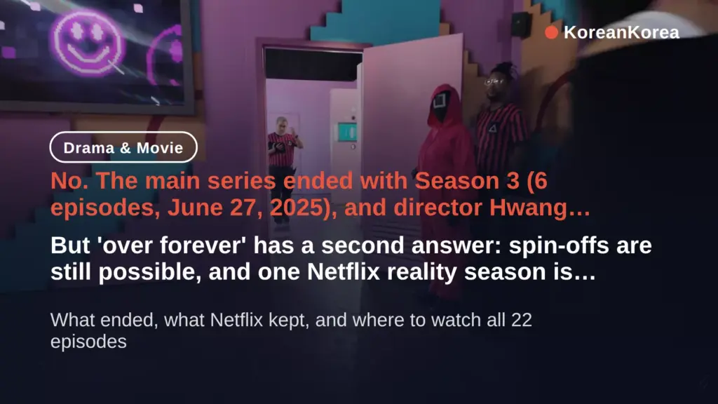 Is Squid Game Over Forever? Season 4 Answer and What's Next